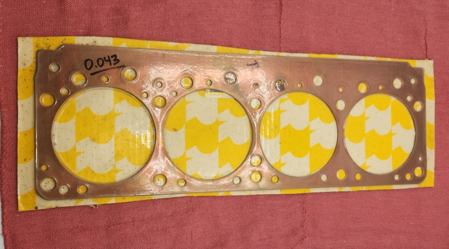 Solid Copper Head Gaskets - .043" thick, for 354-392 cu. in. Chrysler Early Hemi