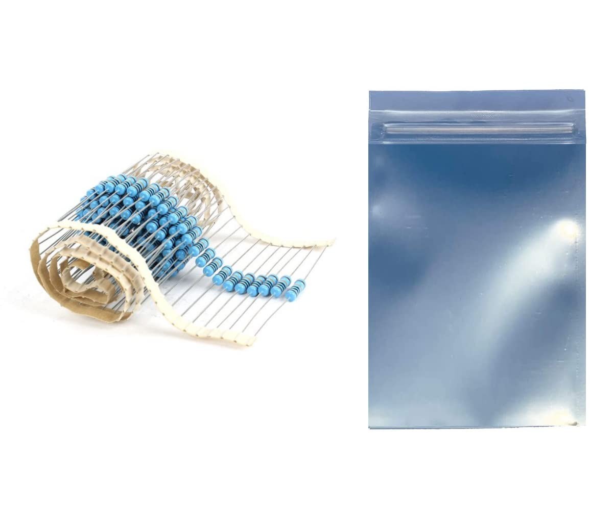 100pcs 1M ohm Resistor 1/2w (0.5Watt) ±1% Tolerance Metal Film Fixed Resistor,