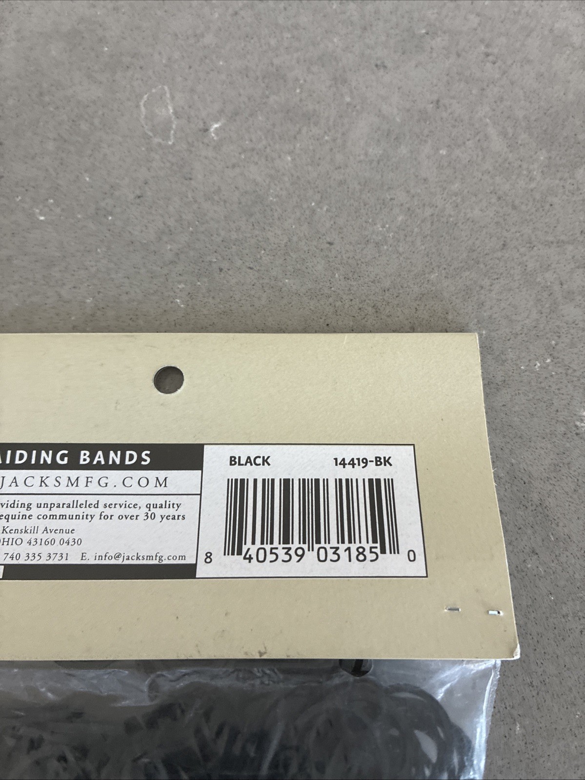 Jacks Rubber Horse Braid Bands 500 Pack in Black 14419-BK | New W/ Fast Ship!