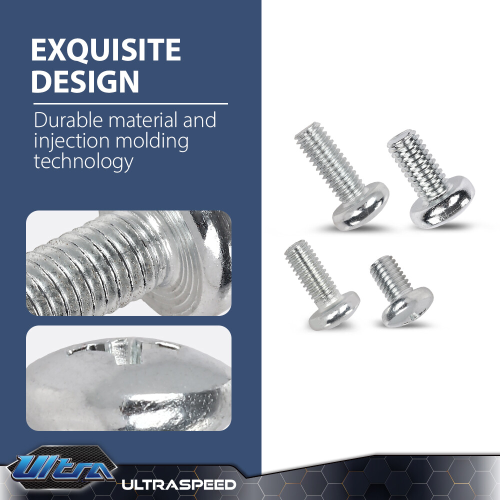 800 PCS License Plate Screws Fit For Auto Dealers (100 Each / 8 Different)