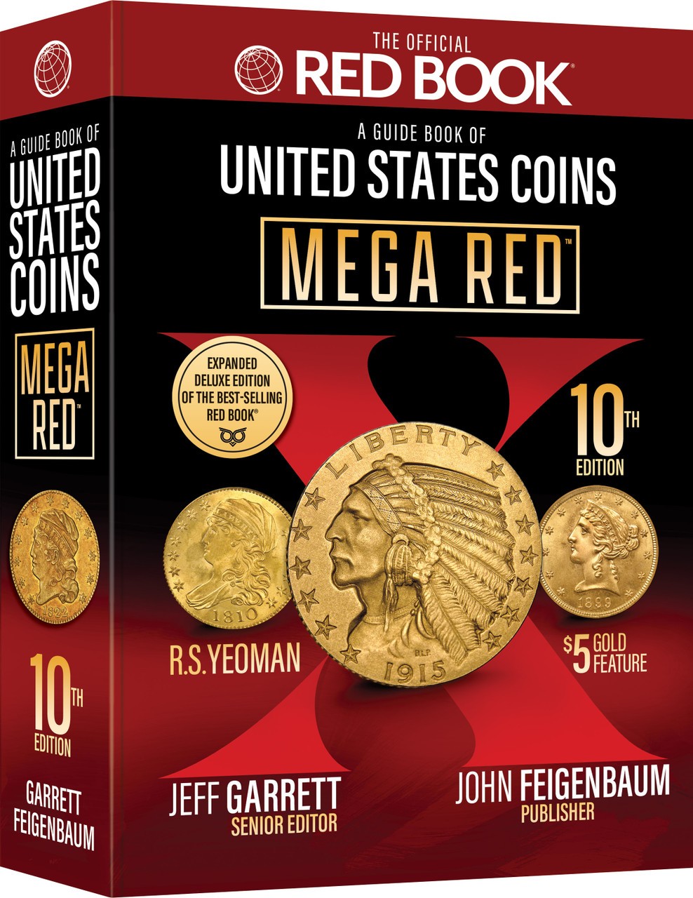 Mega Red: A Guide Book of United States Coins-Deluxe 10th Edition!