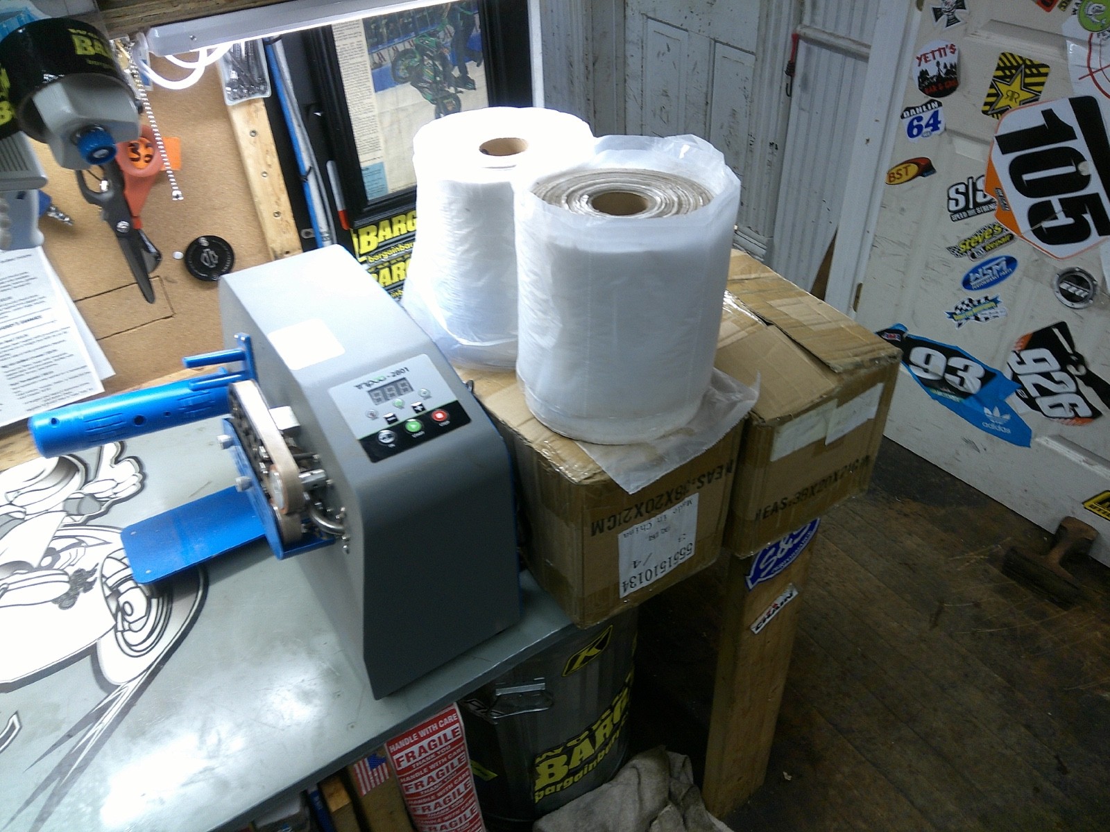 TRIPOD Air Cushion Pillow Machine 6 ROLLS warehouse packaging shipping supplies