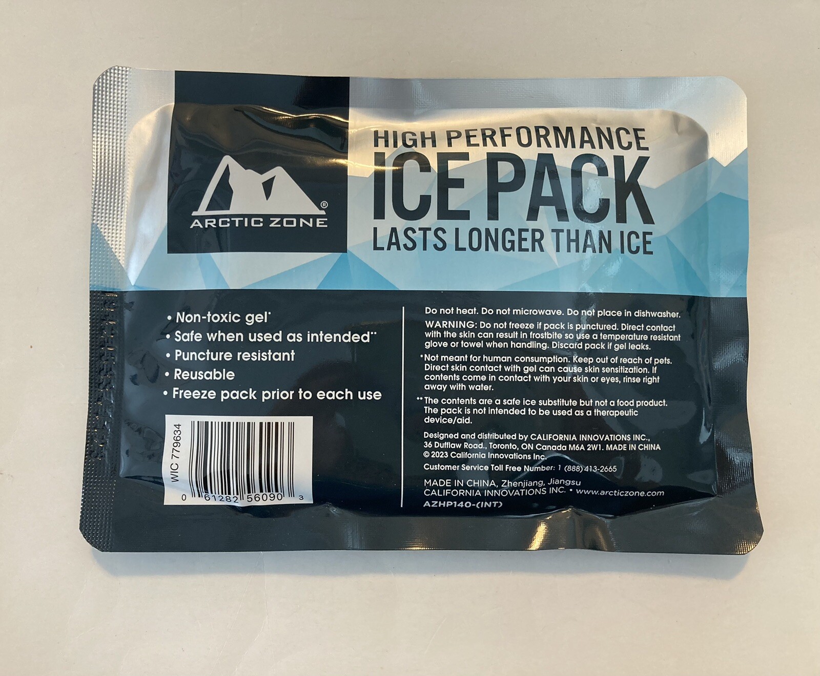 Arctic Zone High Performance Ice Pack for Lunch Boxes Bags or Coolers Set of 2