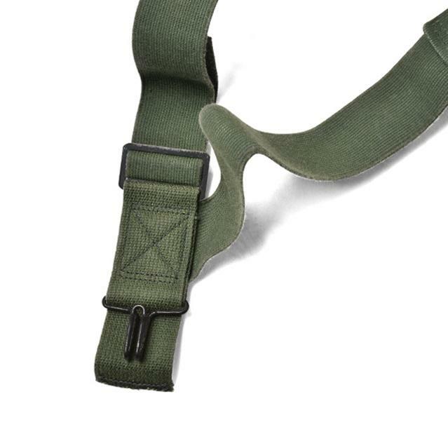 VINTAGE MILITARY ISSUE M-1950 TROUSER PANT SUSPENDERS ELASTIC OD GREEN USA MADE