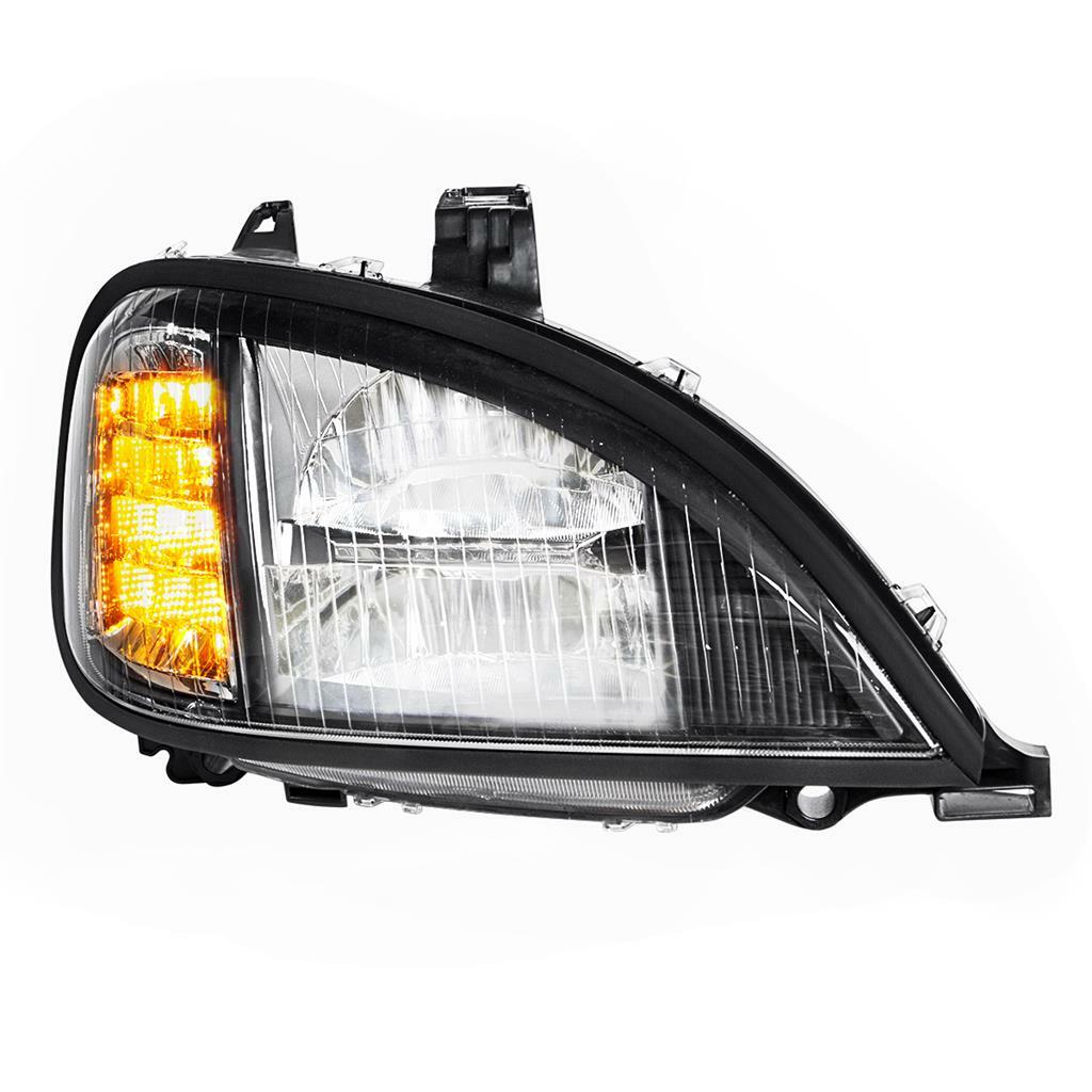 Full LED Headlight for 2001-2020 Freightliner Columbia -Blackout -Passenger Side