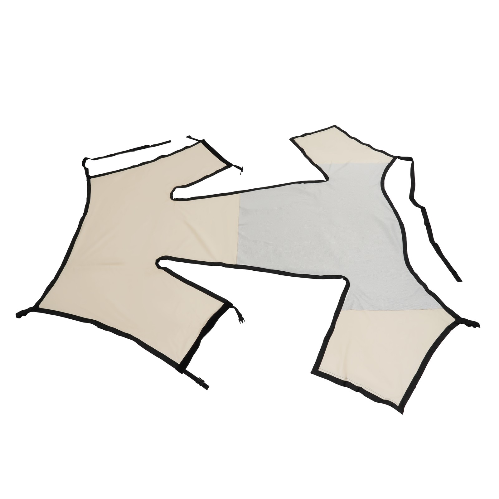 Aircraft Cabin and Windshield Cover White Canvas For Cessna 150 Cessna 152