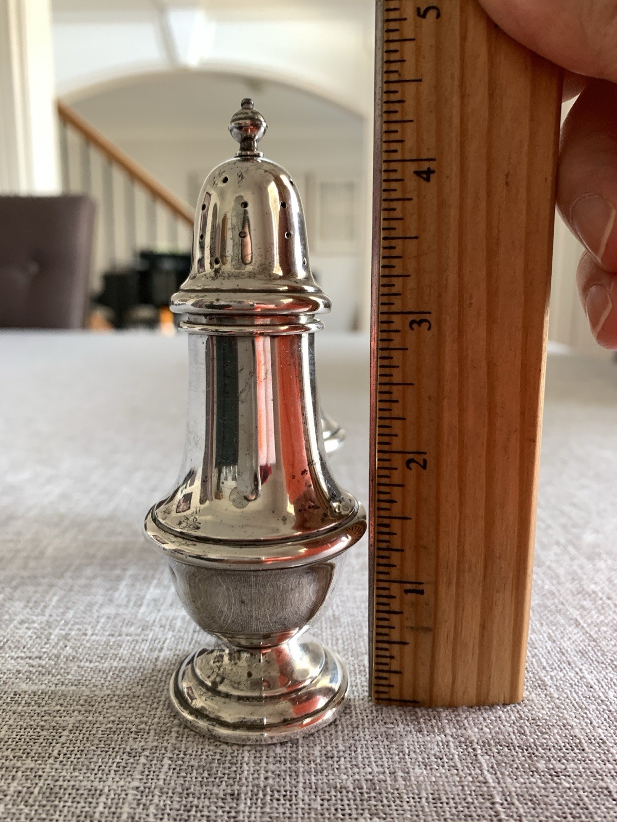 Vintage Gorham Sterling Silver Salt/Pepper Shakers 1113 4 1/2” Polished 70g