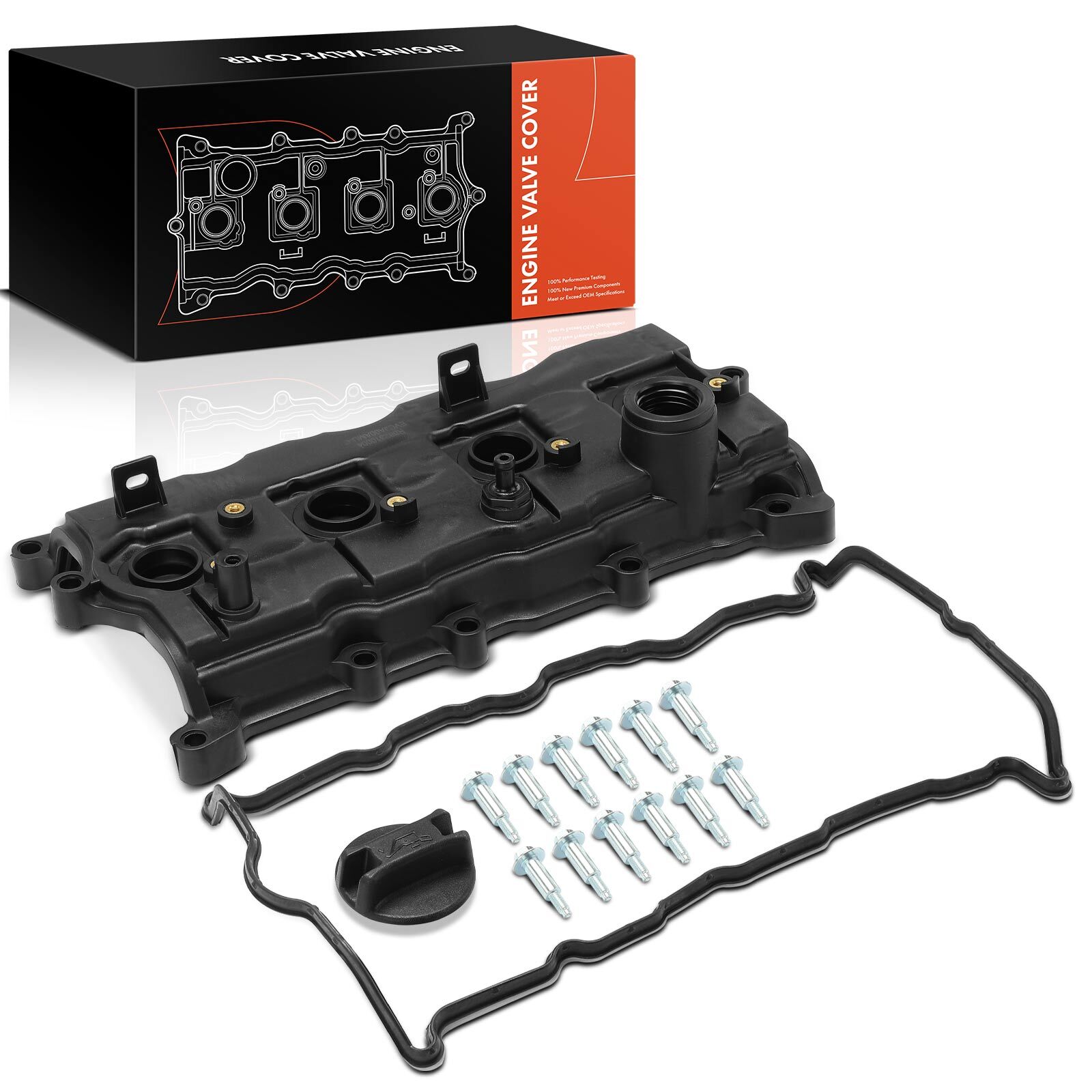Engine Valve Cover with Gasket for Nissan Altima 2007-2013 Sentra Rogue L4 2.5L