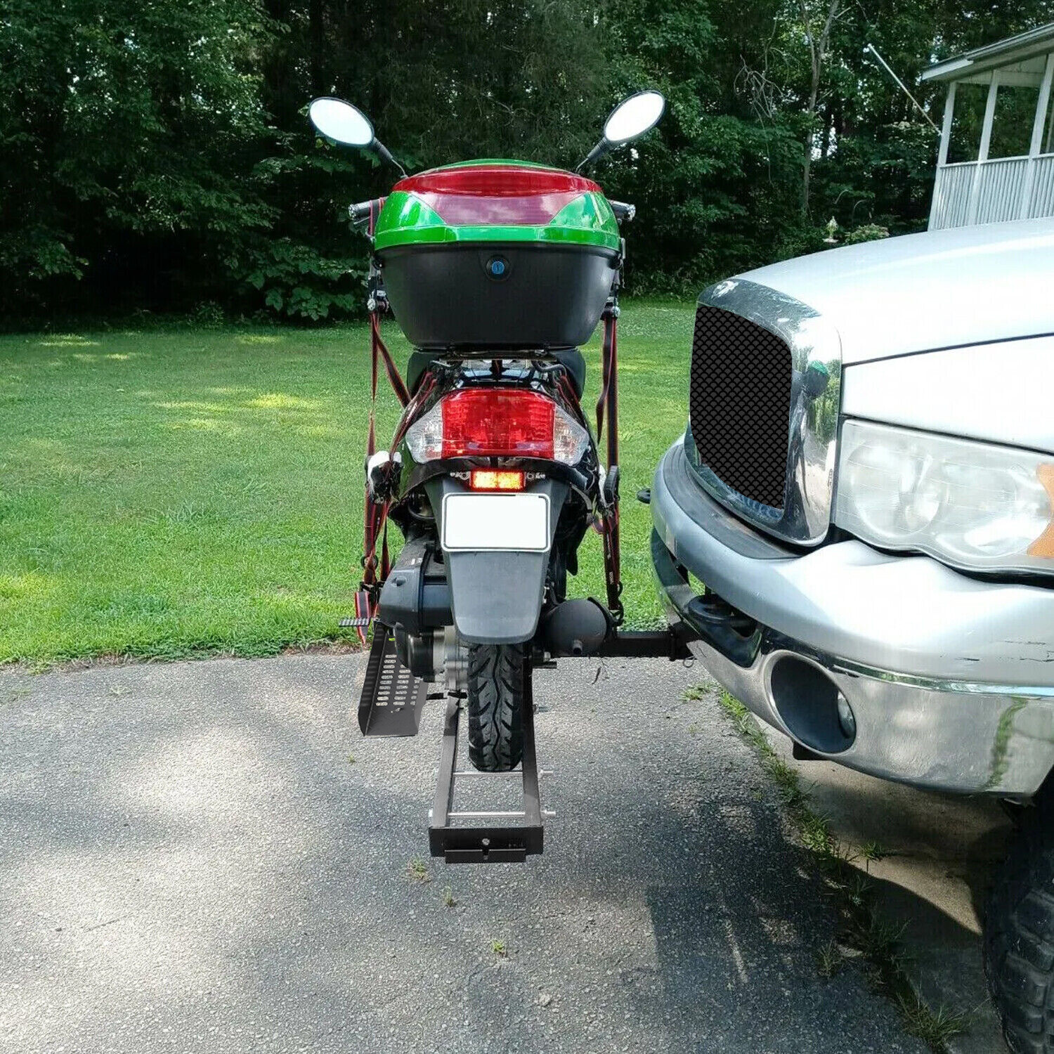 600LBS Hitch-Mount Motorcycle Carrier Hitch Mount Dirt Bike Rack For Truck SUV