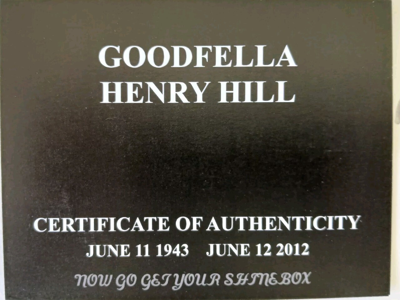 Mafia Signed Original Henry Hill Cosa Nostra Gangster Hand Signed Lot 2pc