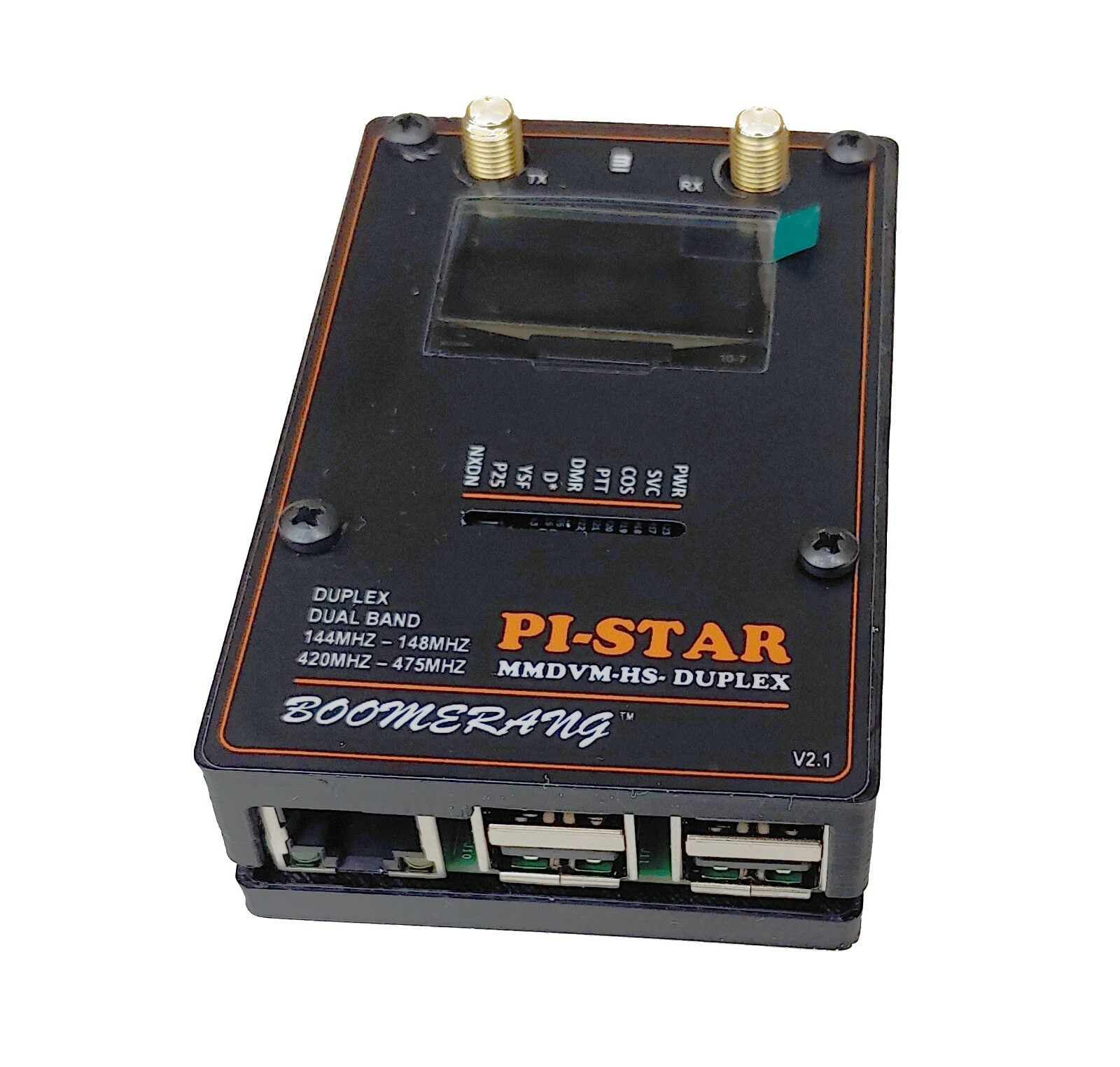 DMR Hotspot Duplex MMDVM TS1 & TS2 UHF Display Ethernet WIFI Boomerang HSPRO