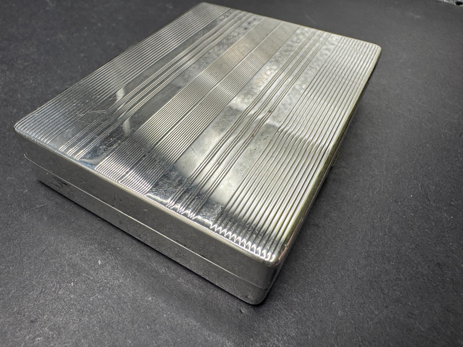 Vintage Tiffany & Co. Sterling Silver 925 Cigarette Case W/ Monogram 2.92"x2.23"