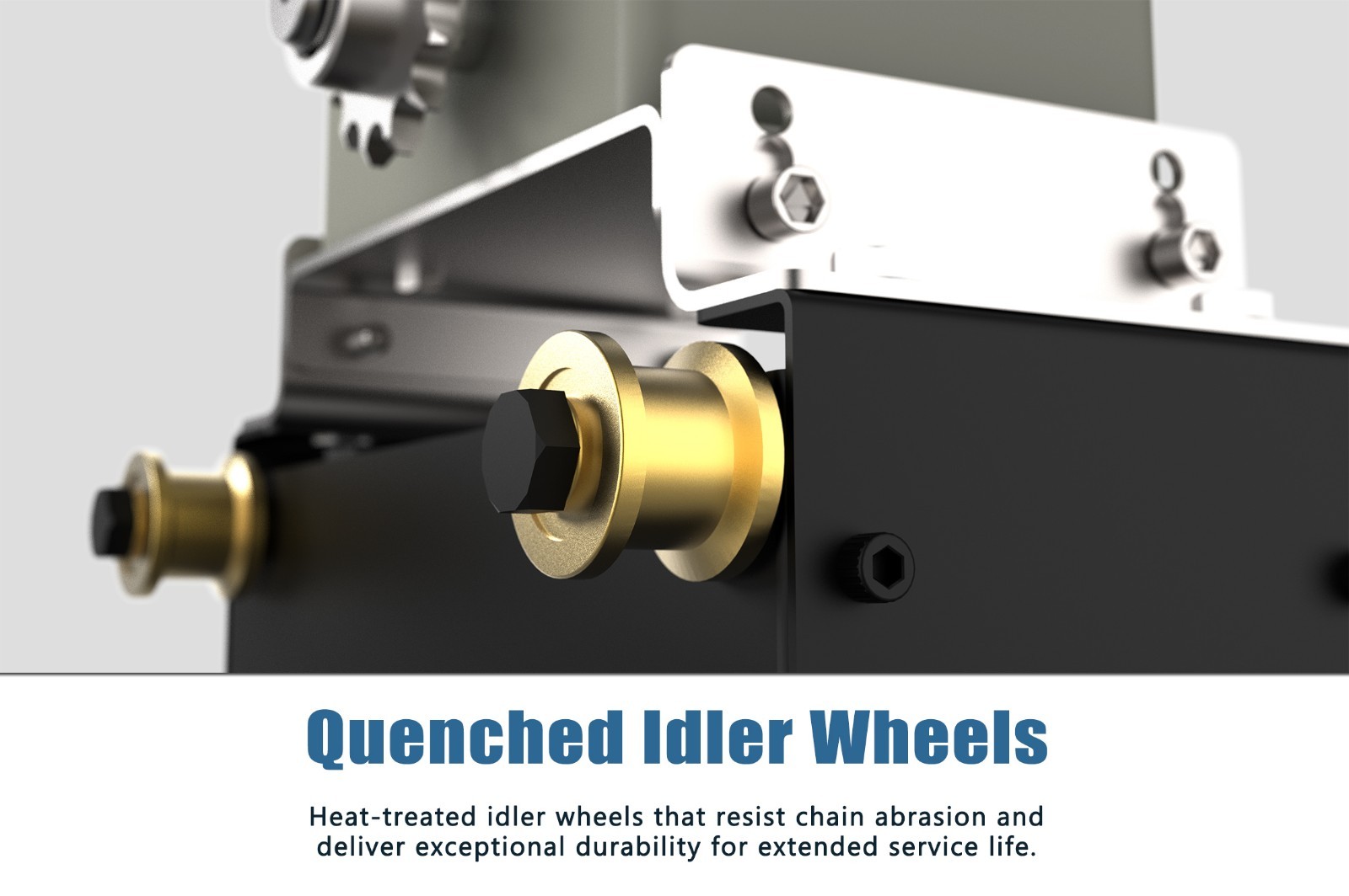 Blütezeit Automatic Chain Sliding Gate Opener 1100lb w/2 Remotes & 16.4ft Chain