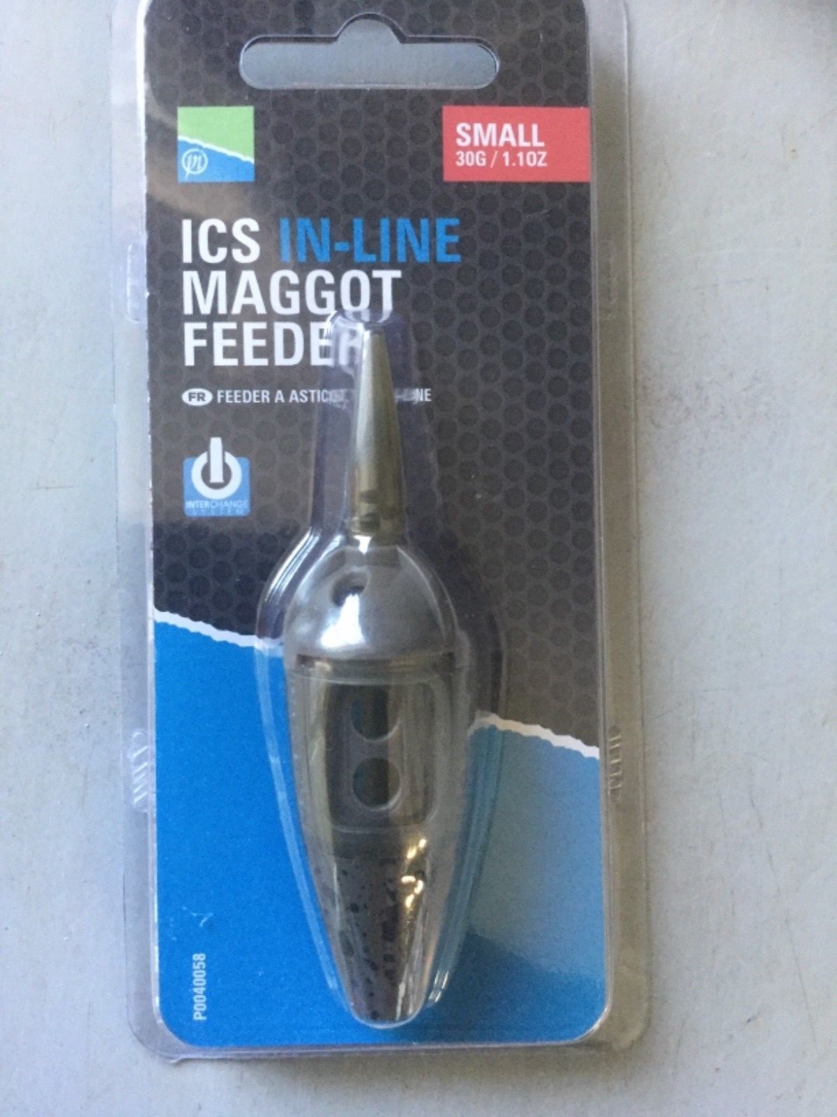 PRESTON INNOVATIONS ICS IN LINE  MAGGOT FEEDER - FISHING TACKLE