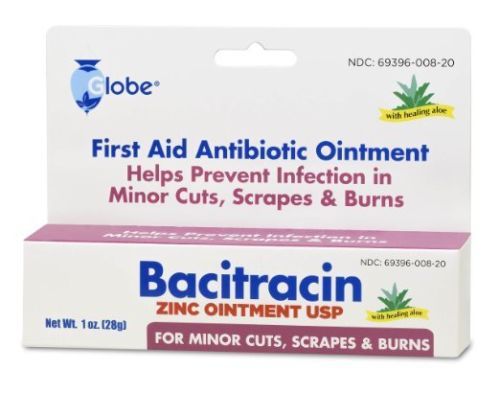 Bacitracin Zinc Ointment 1 oz, with ALOE - 1 Tube