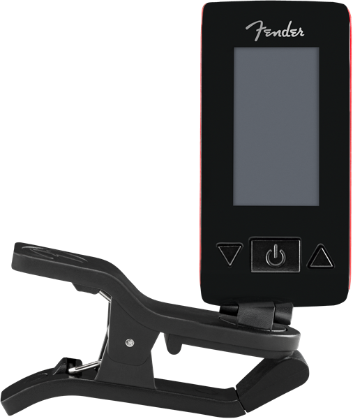 Genuine Fender Original Clip-On Color LCD Tuner for Guitar, Banjo - FIESTA RED