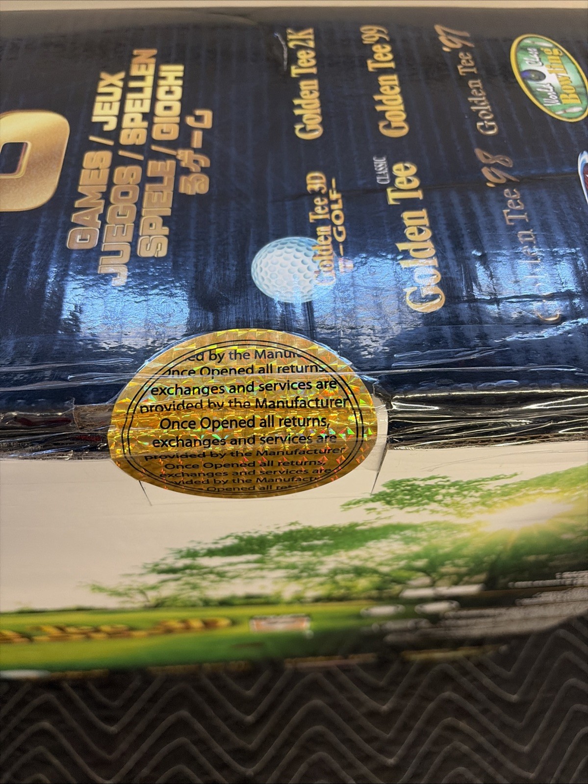 NEW Arcade1up DELUXE - Golden Tee 3D - Golf 35th anniv. edition GOLD SEALED NiCE