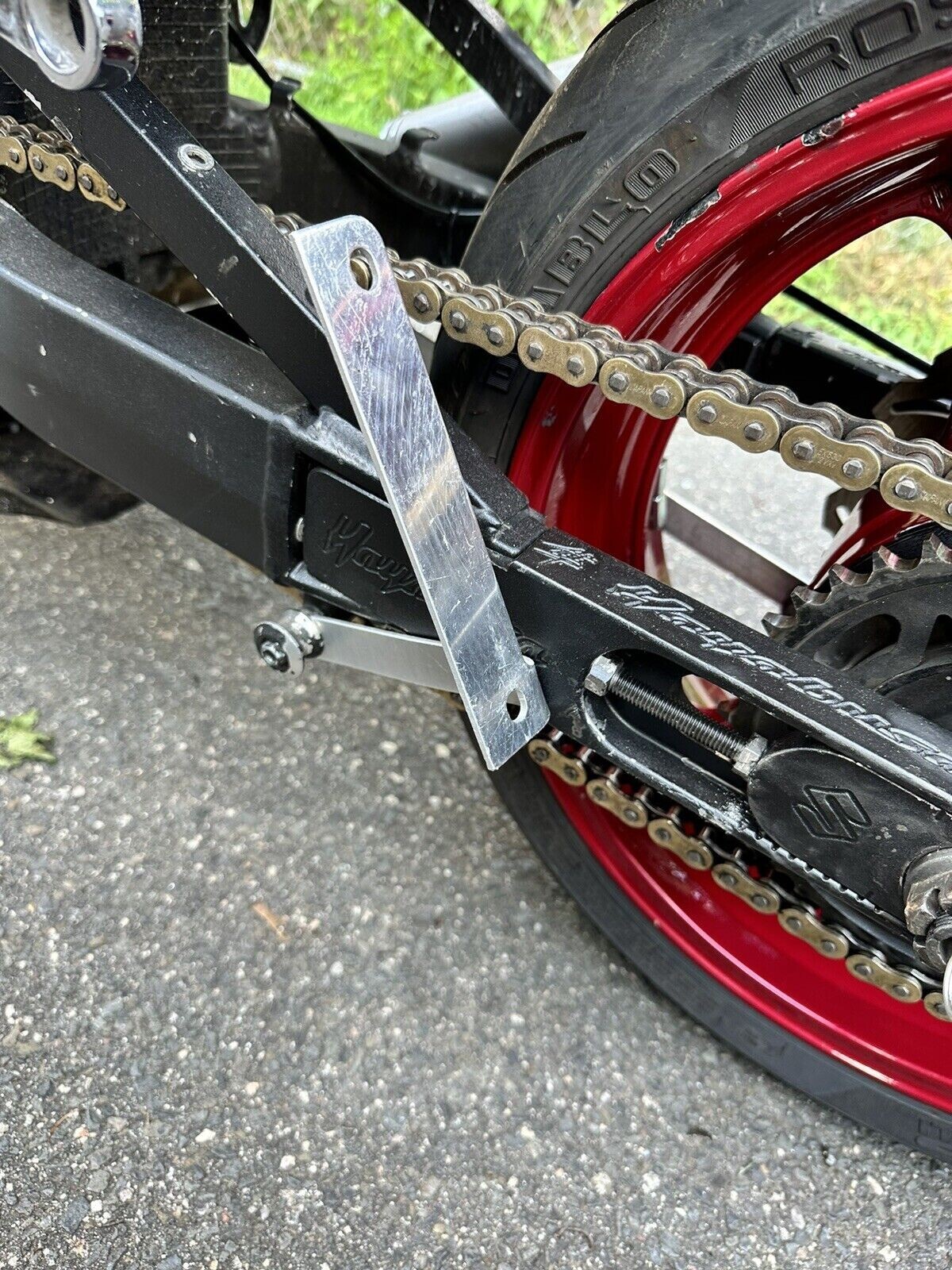 Side Flat License Plate Relocation Holder Bracket for Suzuki Hayabusa 1999-now