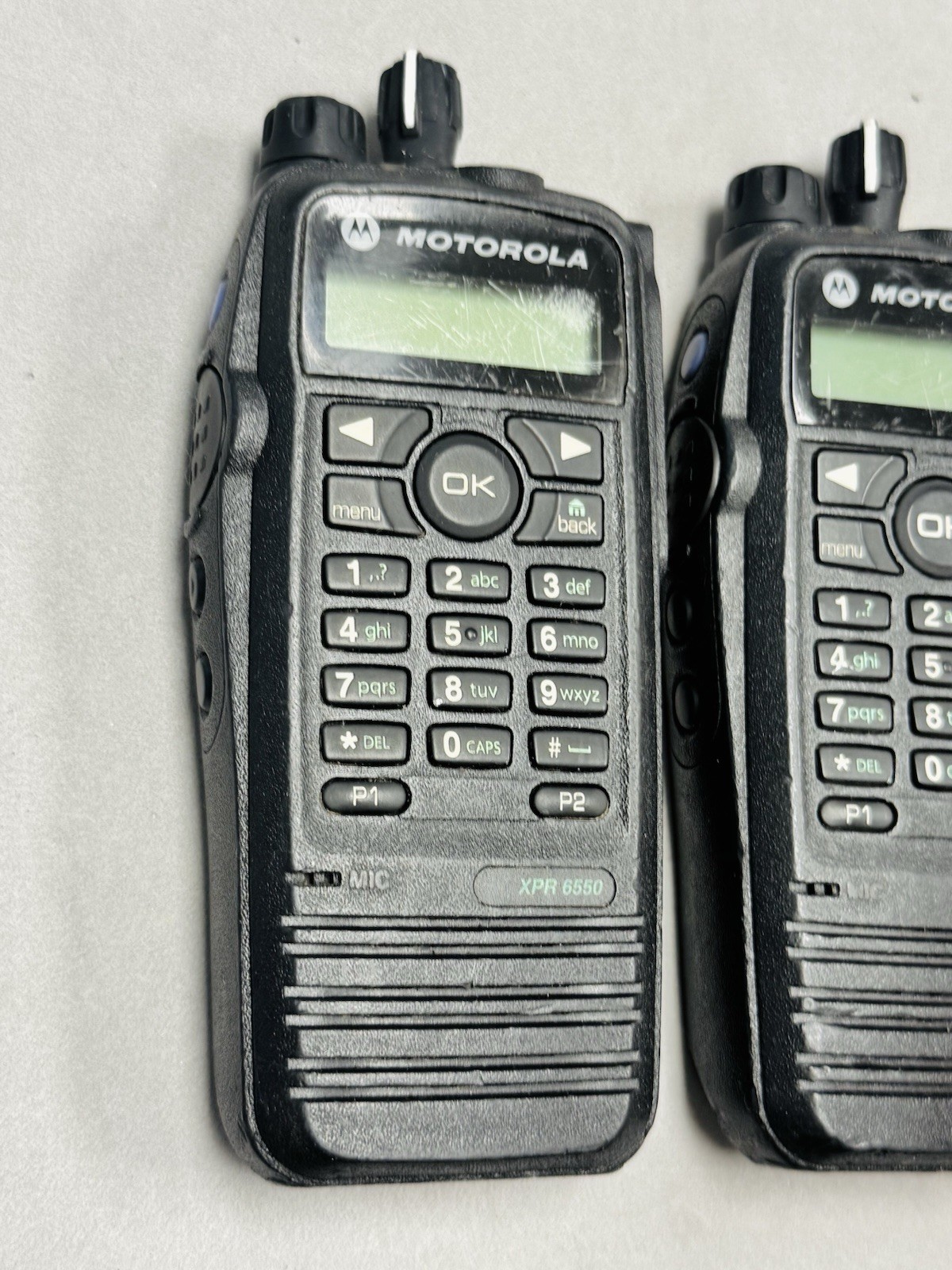 2x Motorola XPR 6550 VHF 136-174 MHz Two Way Radios AAH55JDH9LA1AN / NO BATTERY