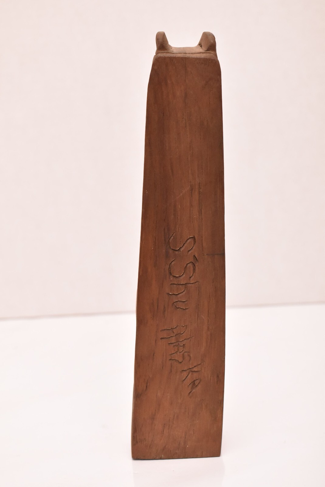 VTG Alaska Native American Totem Pole Hand Carved Cedar 9.75" Northwest Coast