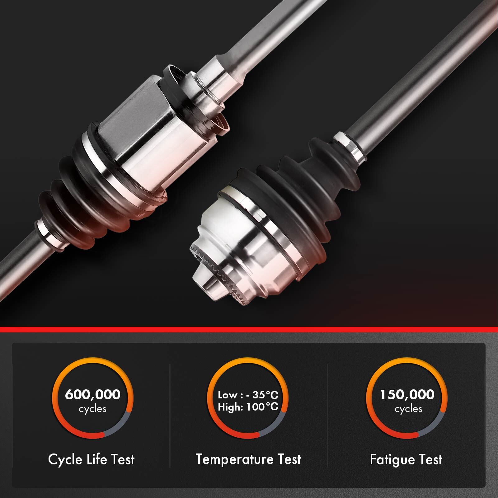 CV Axle Shaft Assembly for BMW F10 F12 F16 528ix 535GT 535ix 640ix Front Right