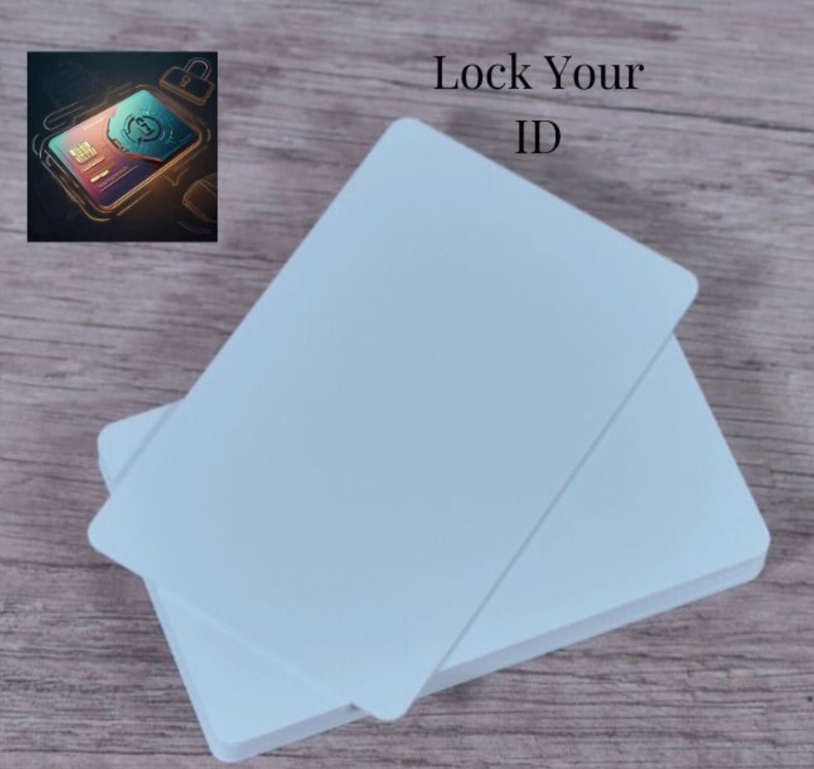 RFID Blocking Card White Ultra Slim Contactless NFC Protector Wallet Shield