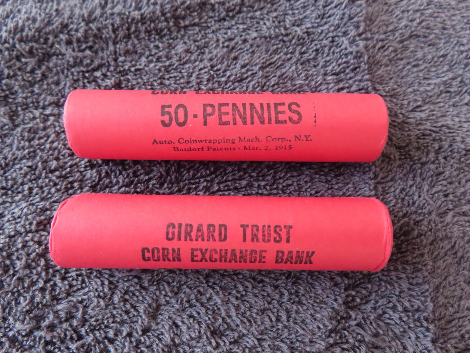 1963 **Original Bank Wrapped ** Uncirculated Lincoln Cent Roll - OBW Penny's