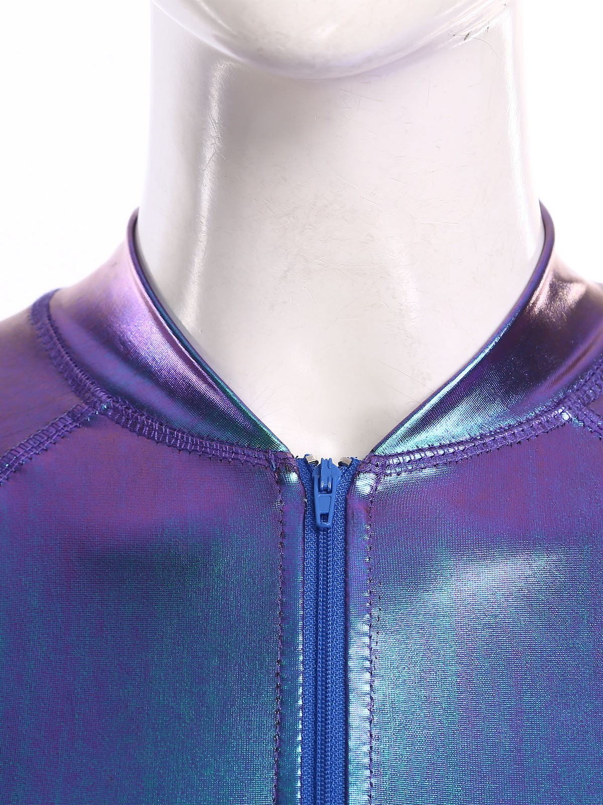 Women Activewear Turtleneck One Piece Jumpsuits Long Sleeve Leotard Rave Party