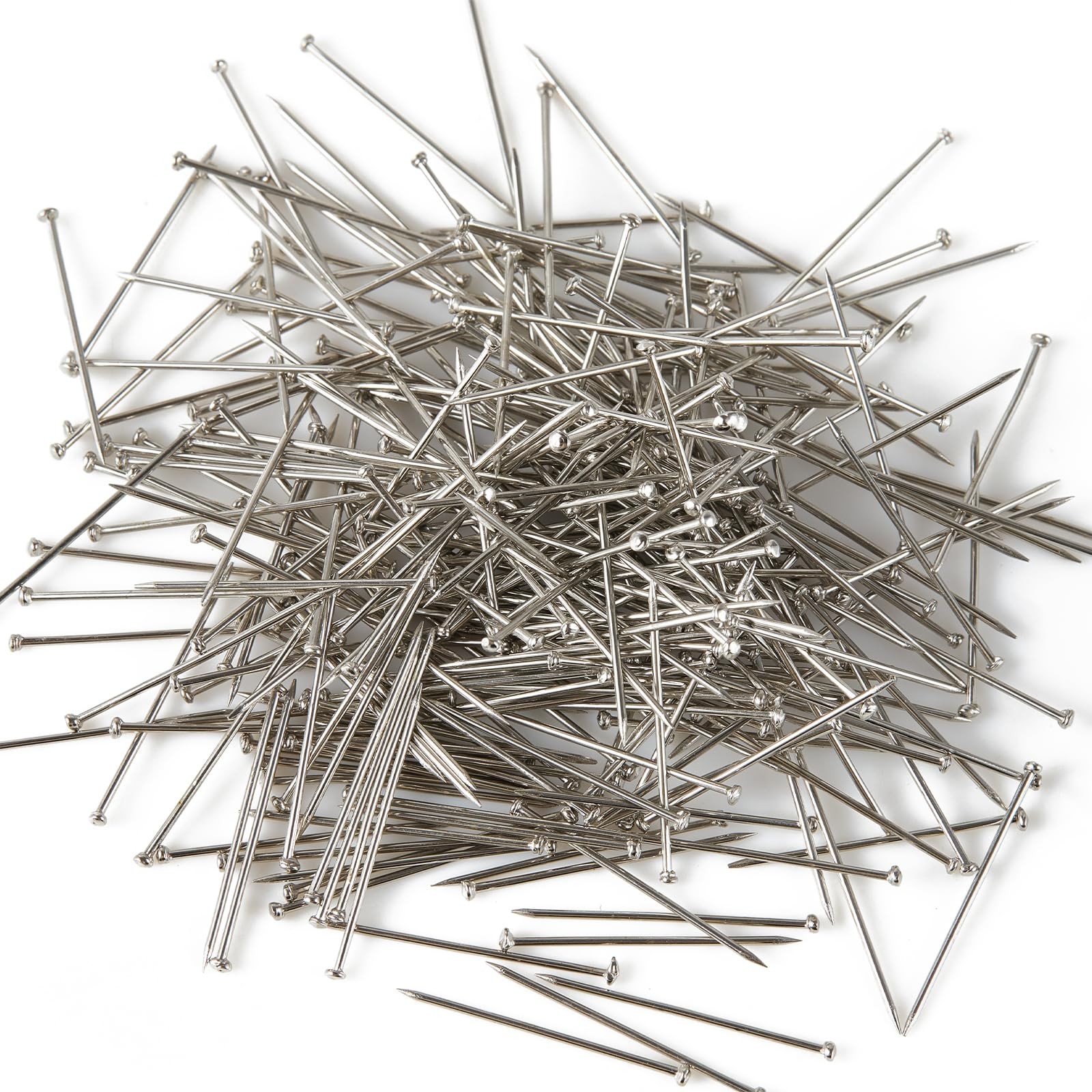 500Pcs Flat Head Sewing Pins, 1 Inch Straight Pins for Fabric, Heavy Duty Sta...