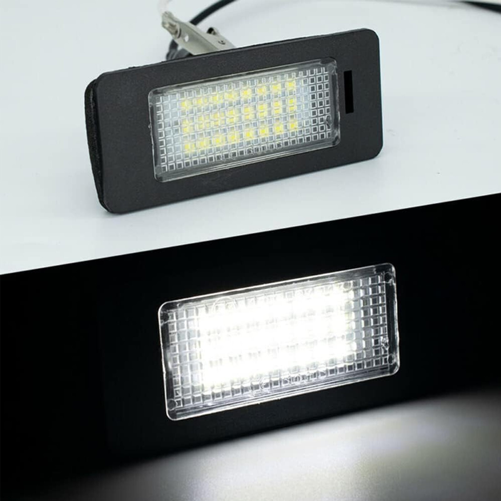 2x LED License Plate Light Tag Lamp Assembly White Canbus For BMW X1 X3 X4 X5 X6