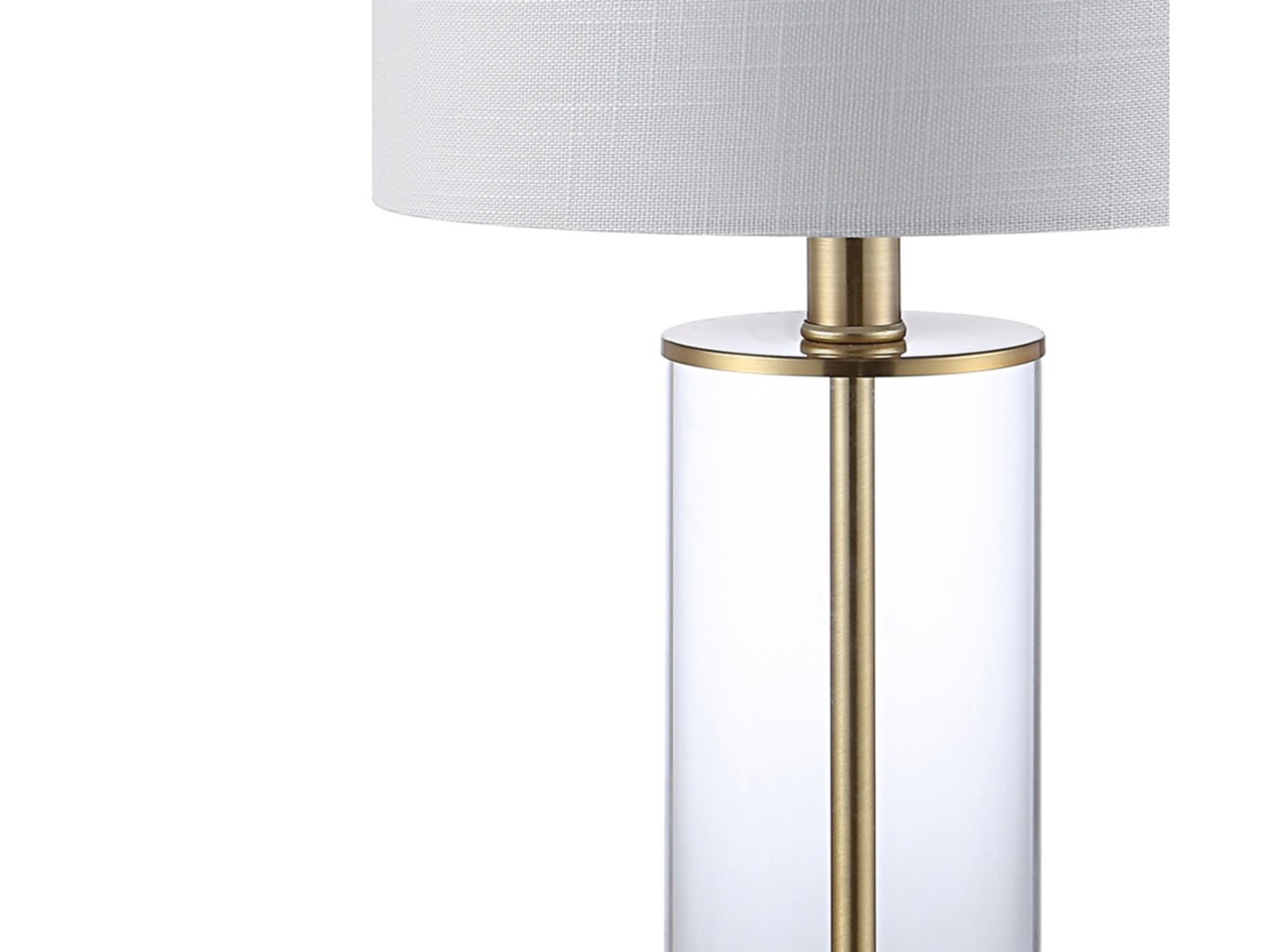 Jonathan Y Abner Glass Modern Contemporary USB Charging LED Table Lamp 2PCS GOLD