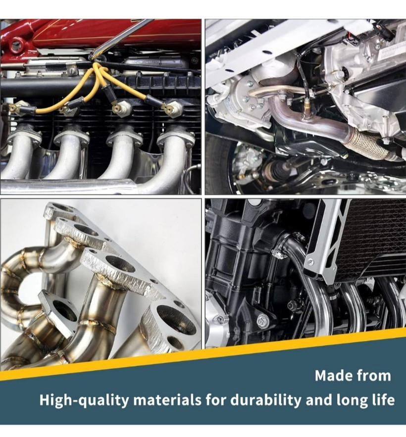 All Out Fab 2.5 inch Exhaust Flange Repair Pipe Kit 2 Bolts & Gasket hardware