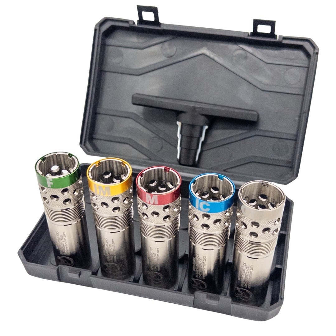 Beretta/Benelli Mobil Compatible Ported Extended Choke Set 12ga Silver/Winenton™