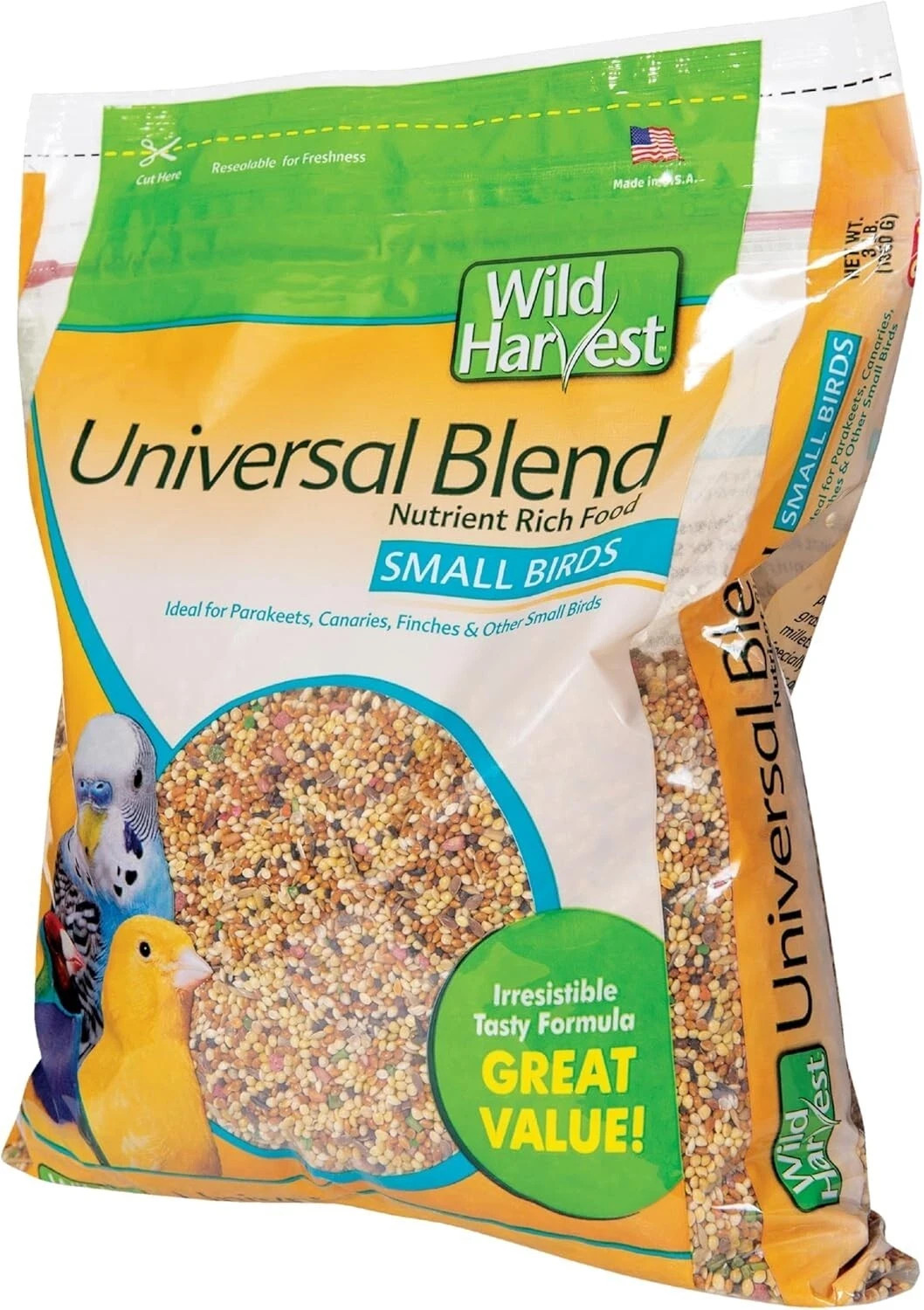 3Lb Small Bird Food-High Vitamin Seed Bird Food For Canaries, Parakeet , Finches
