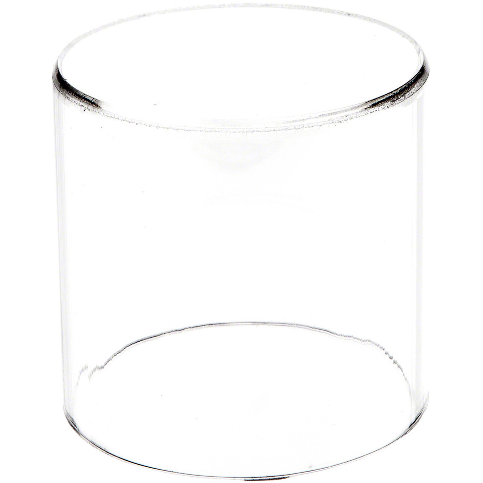 Plymor Clear Acrylic Round Cylinder Display Riser, 4" H x 4" D