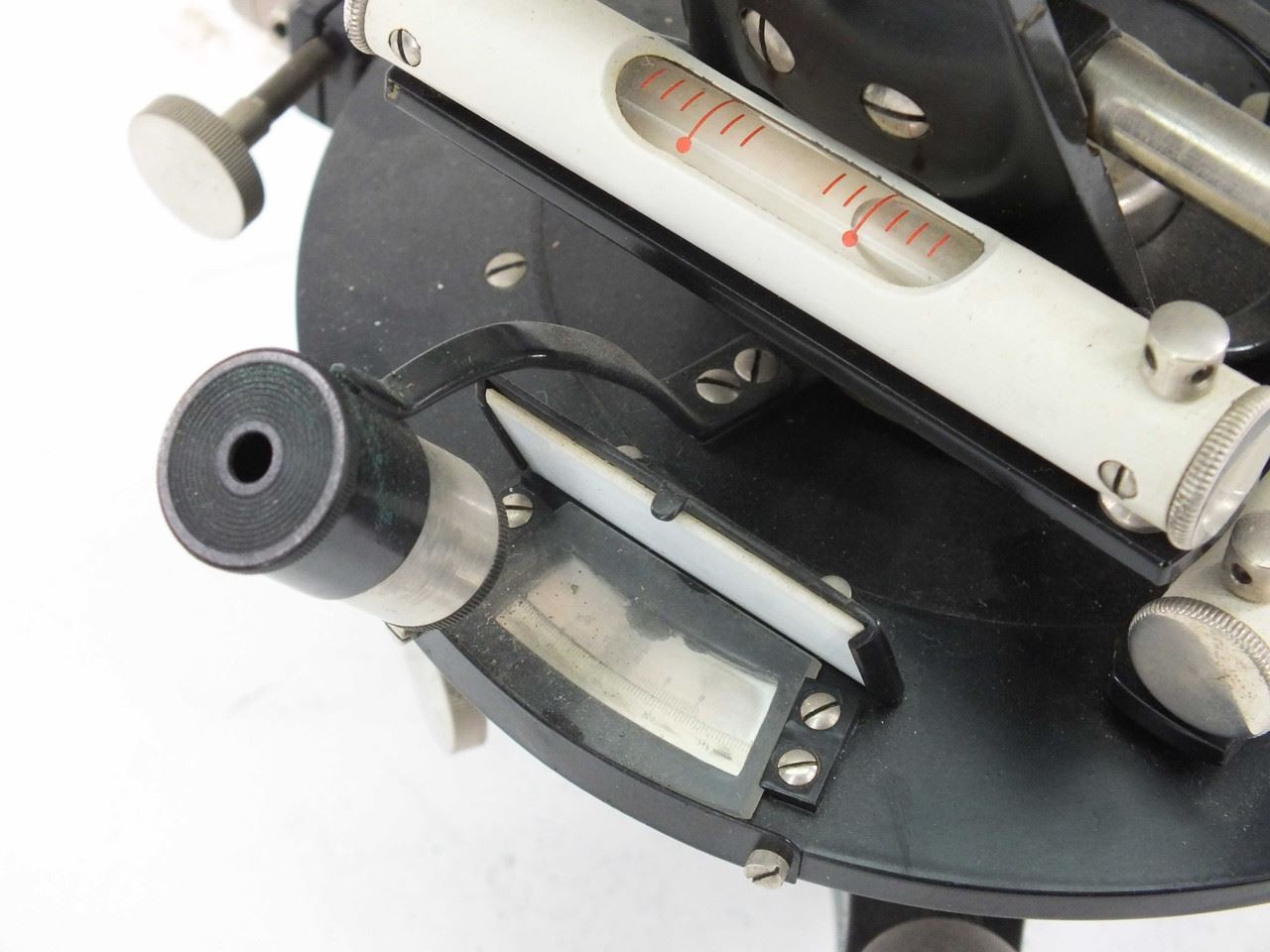 Ertel-Werke Double Circle Theodolite with Compass and Wooden Case 637