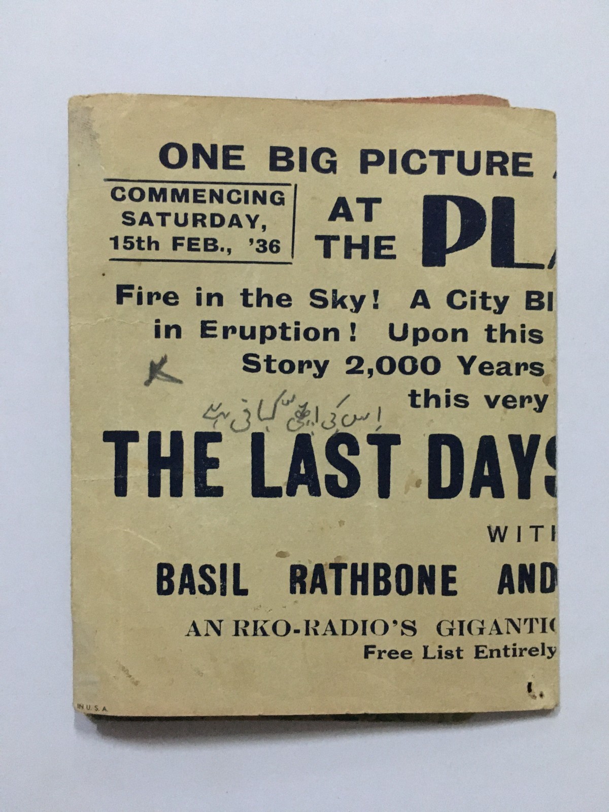 1935 Hollywood Movie Herald THE LAST DAYS OF POMPEII. Preston Foster, Basil Rath