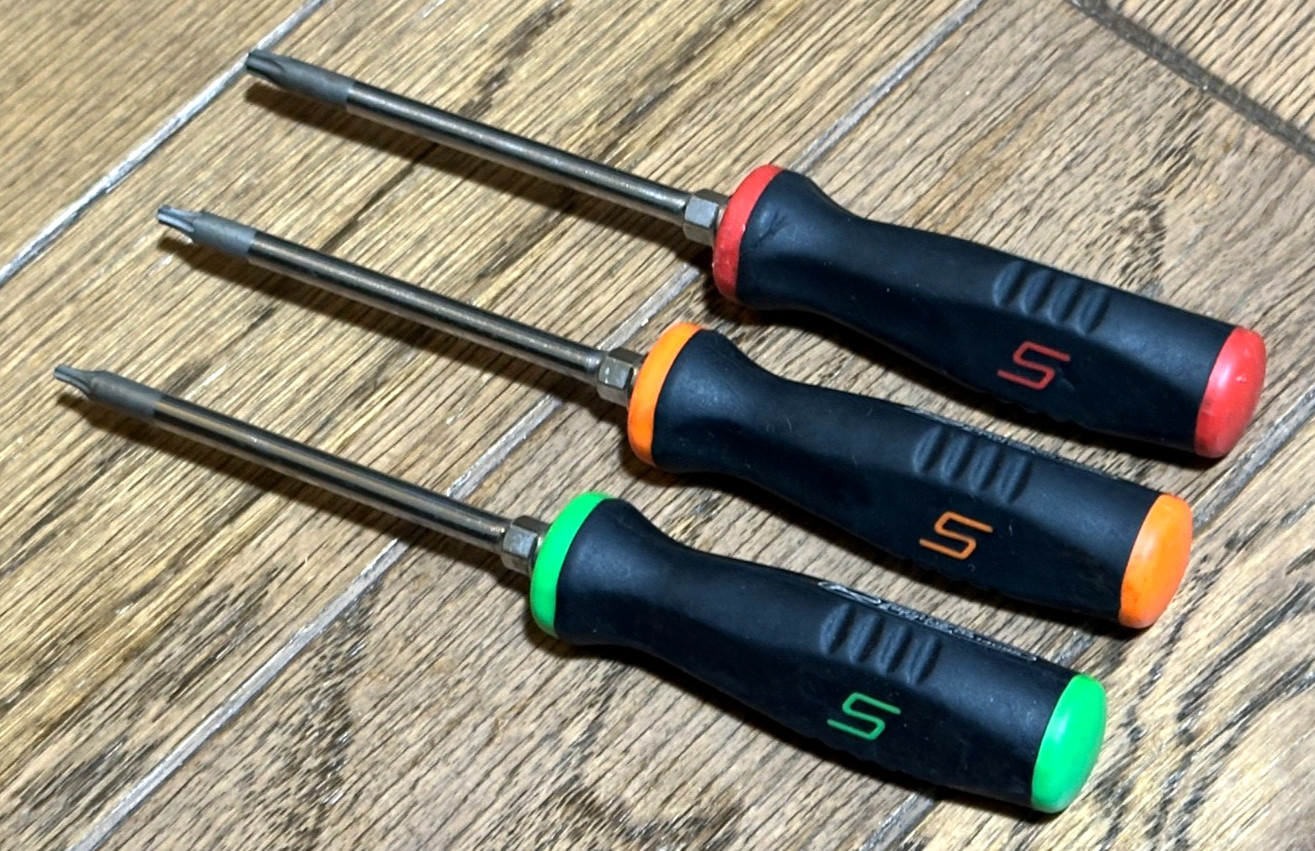 🇺🇸 SNAP ON Tools USA Torx Driver Set Screwdriver Soft Grip Star Mini Lot Color