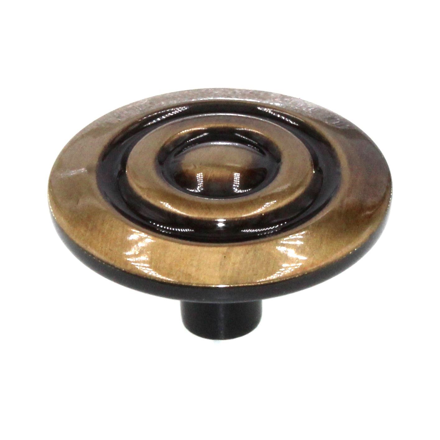 Amerock BP594-AE Antique English 1 1/2" Ringed Colonnade Cabinet Knob Pull