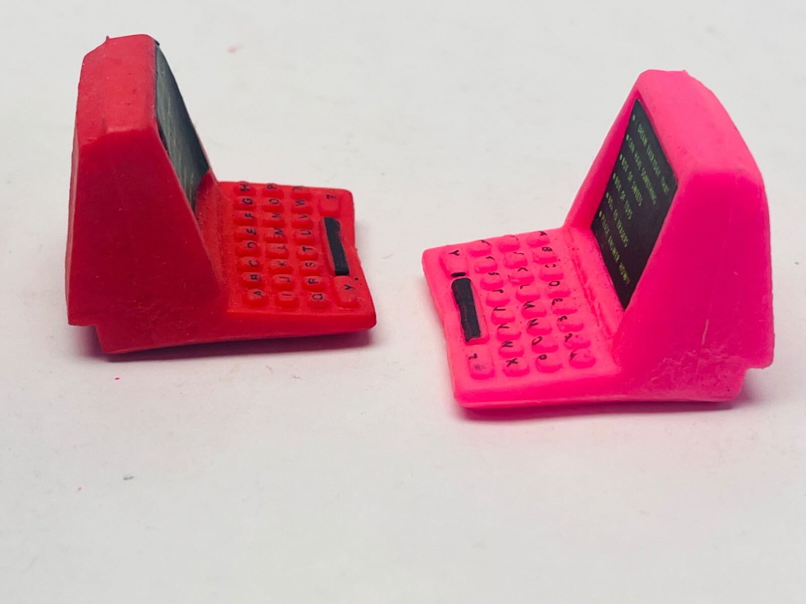 Vintage 1980s Desktop Computer Erasers Set Novelty Collectible Cool Retro BIN 21