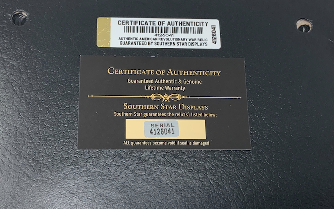 Revolutionary War Era Game Pieces Domino, Stamp Act Dice, & Poker Chip with Case