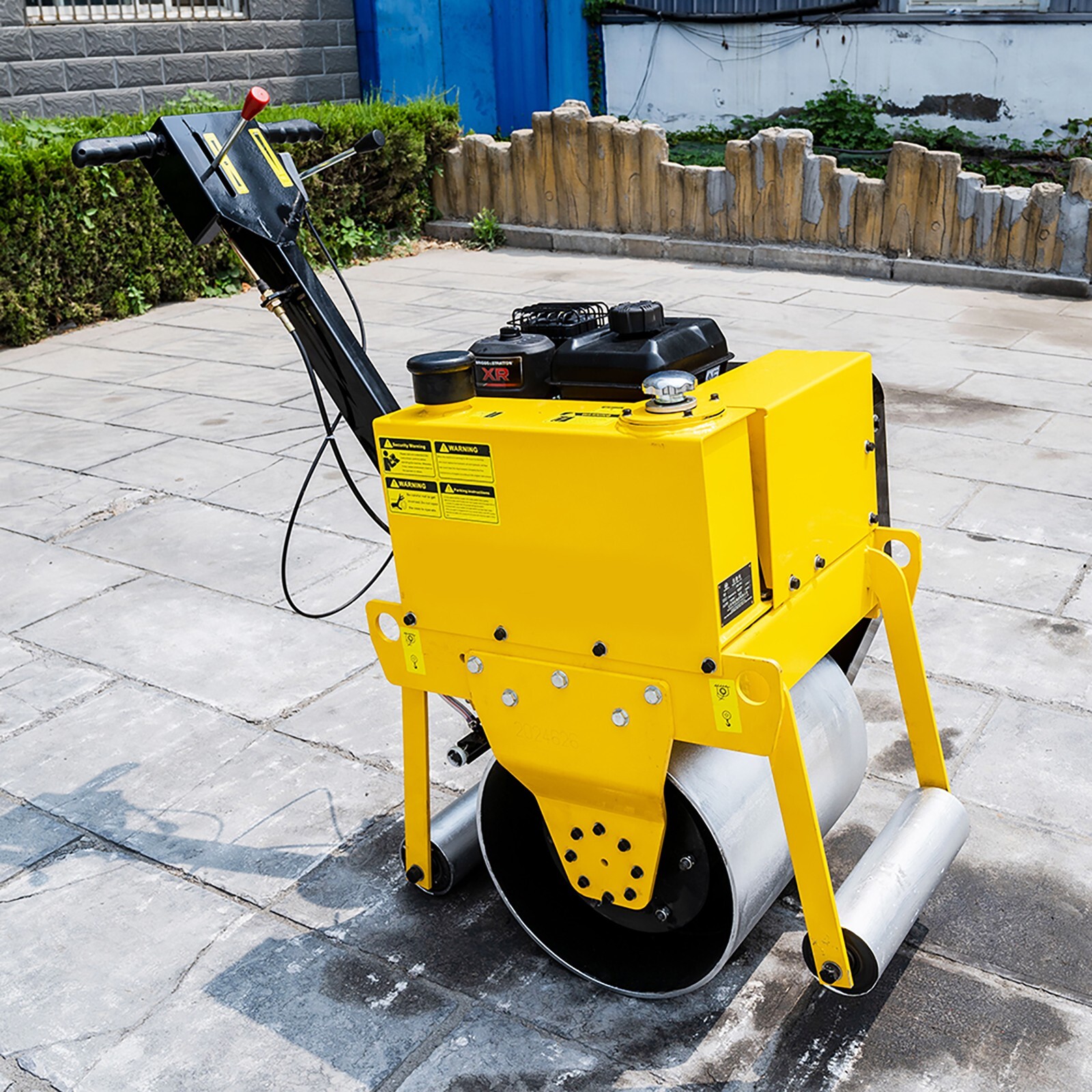 Brand new mini hand push vibratory roller road asphalt compactor free delivery