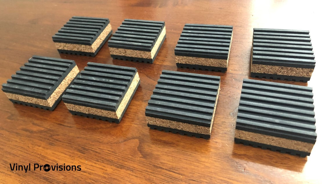 Cork Isolation Pads for Audiophile Bookshelf Speaker Use HiFi / Audio Tweak
