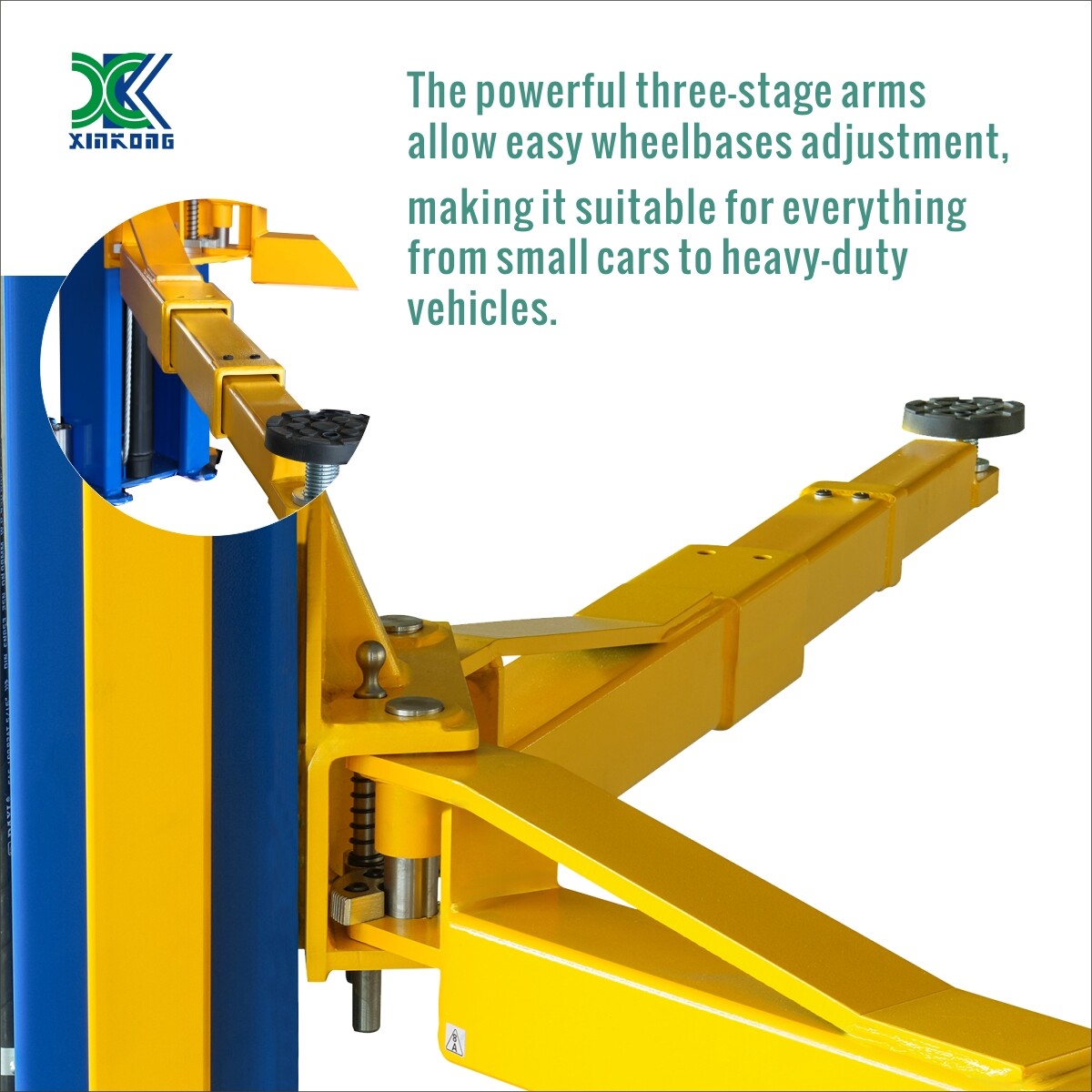 XK 2 Post Car Lift 1500L Auto Truck Hoist 15000 lb Overhead Clear Floor 220V