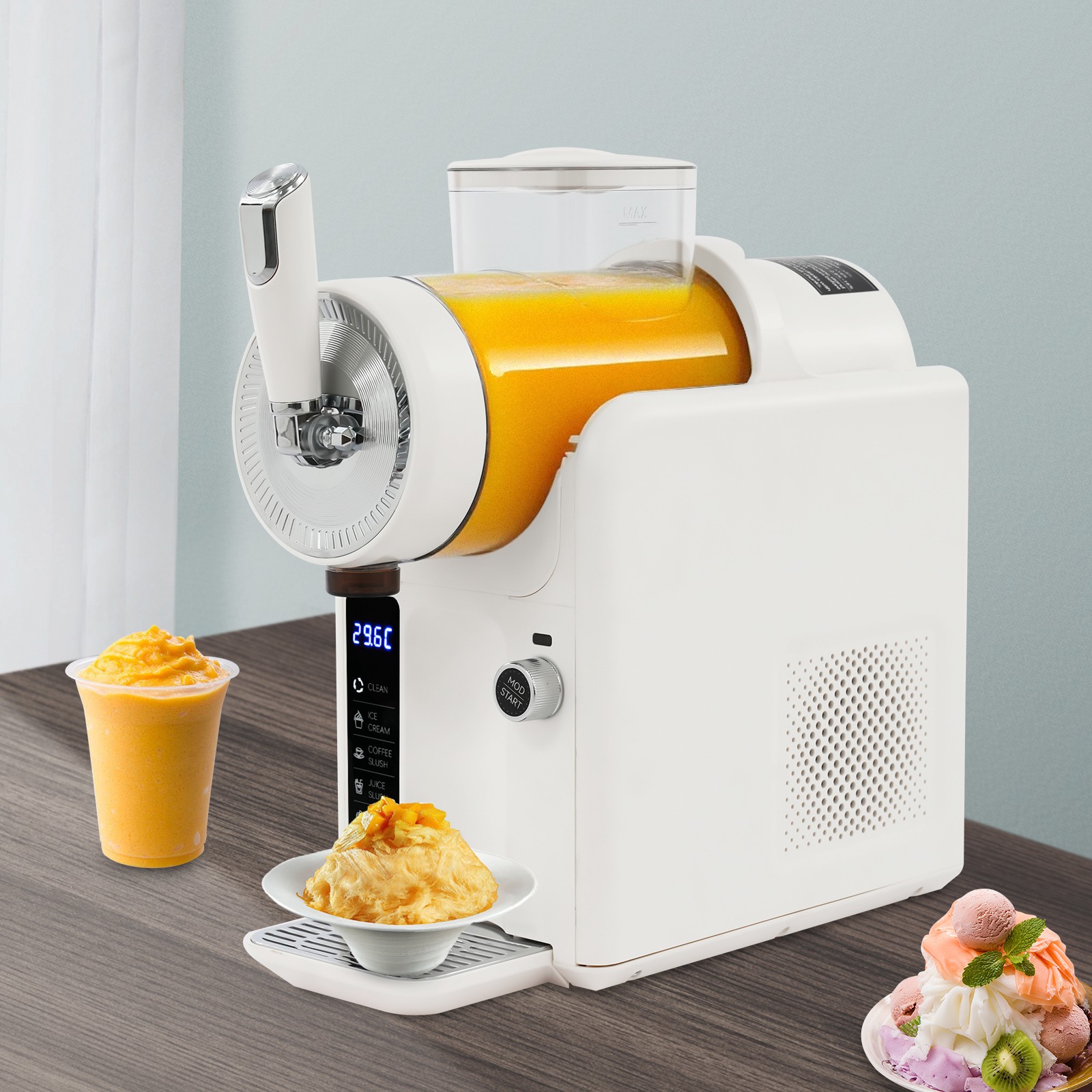 1.8L/0.48 Gallon Shaved Ice Machine Electric Frozen Drink Machine Tabletop 185W