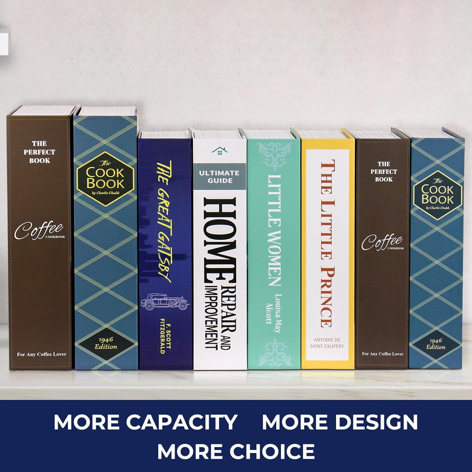 Book Safe Combination Lock Hidden Storage with Box