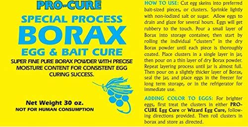 Pro-Cure Borax Egg and Bait Cure Powder, 30 Ounce, Glo Pink