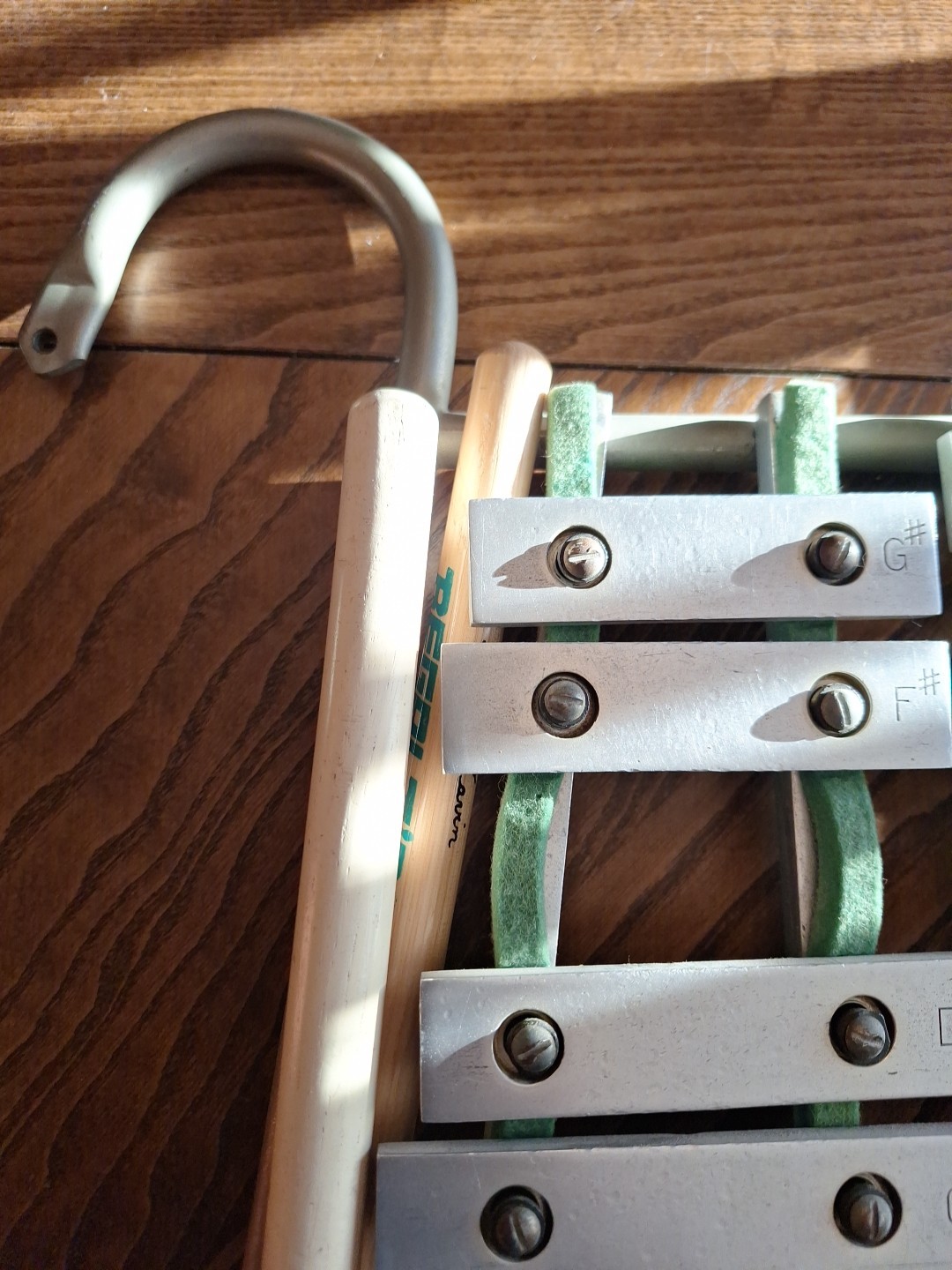 B.F.Kitching & Co Marching Bell Lyra Glockenspiel Xylophone Vintage +Mount Tube*