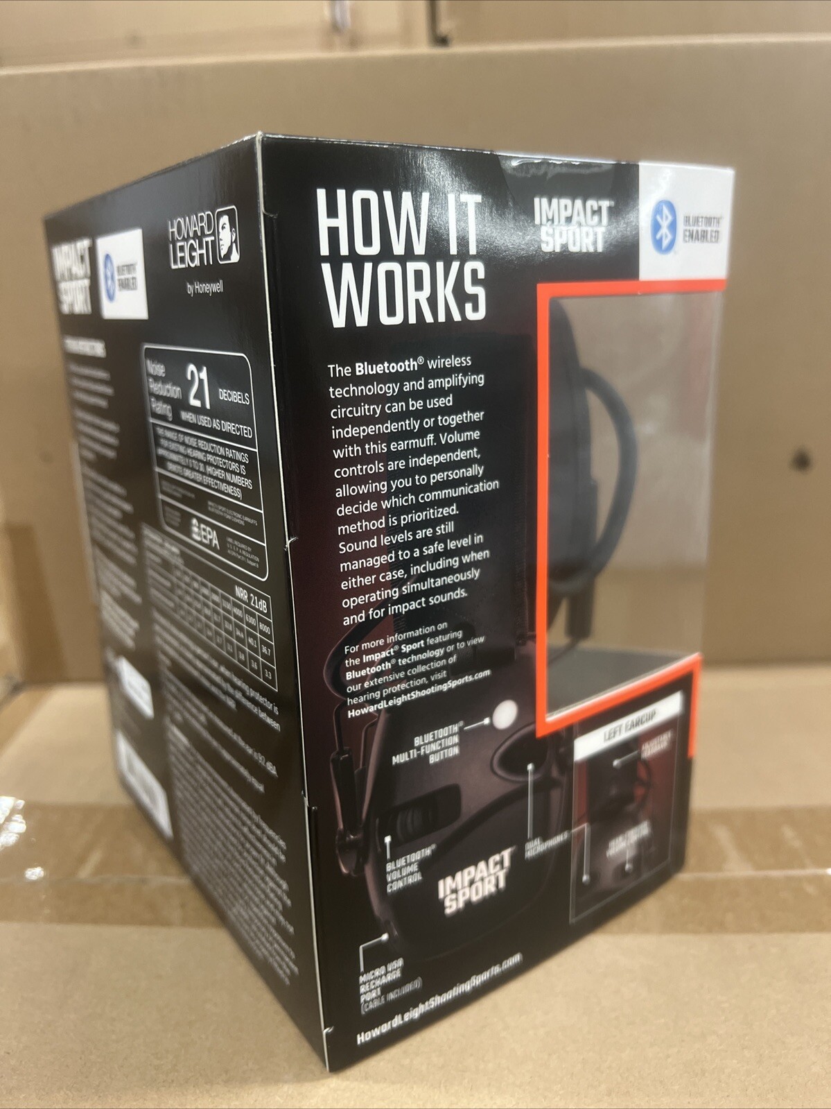 Howard Leight Honeywell Ademco Howard Leight Impact Sport with Bluetooth, FDE