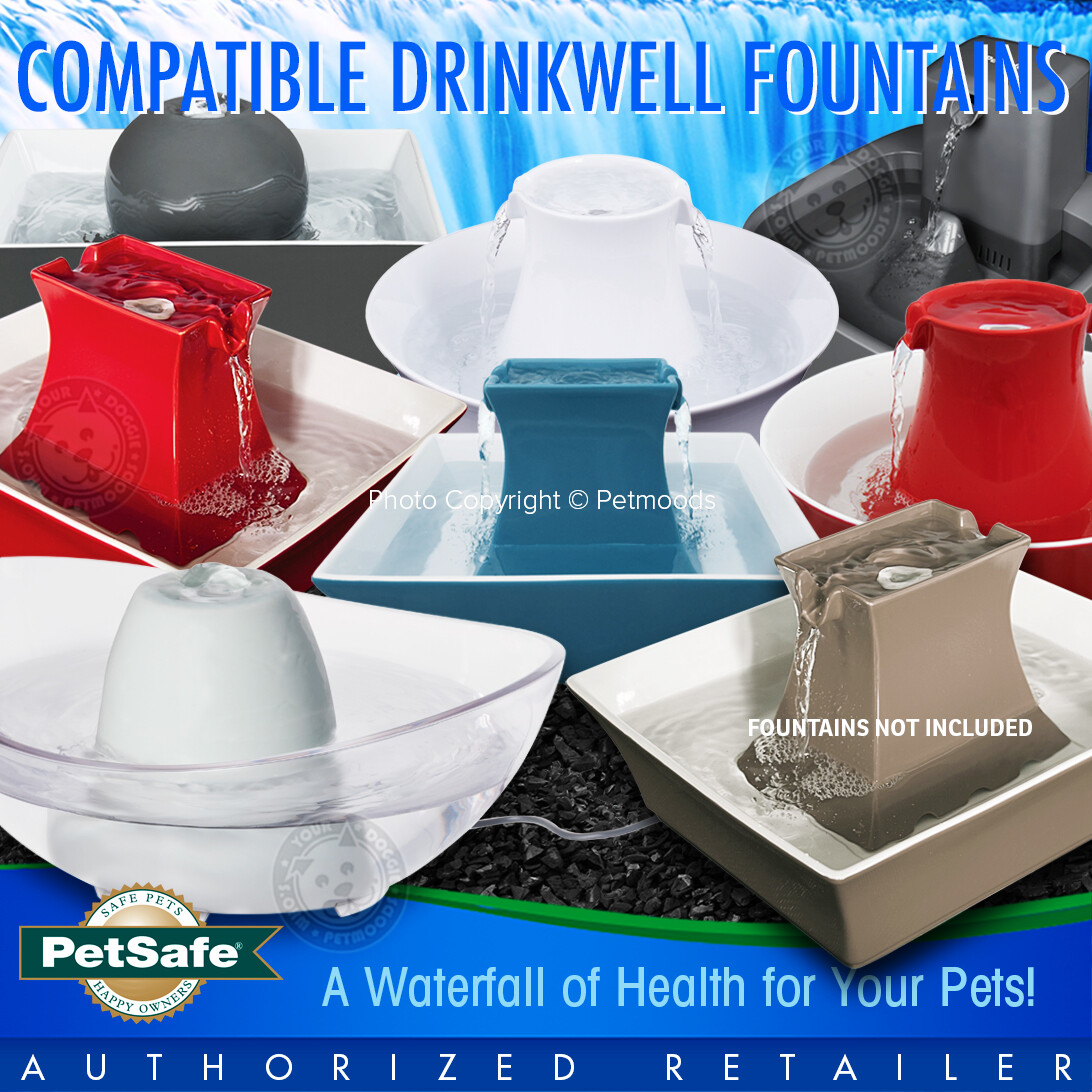 12 PetSafe Activated Carbon Drinkwell Filters for Avalon Pagoda Sedona Fountain